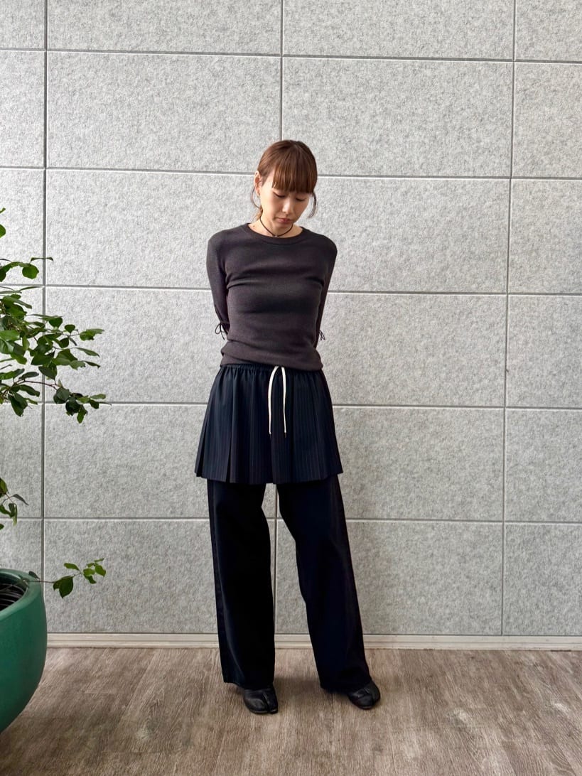 designer yukaさんの「CODE A｜ribbon slit pullover」を使ったコーディネート