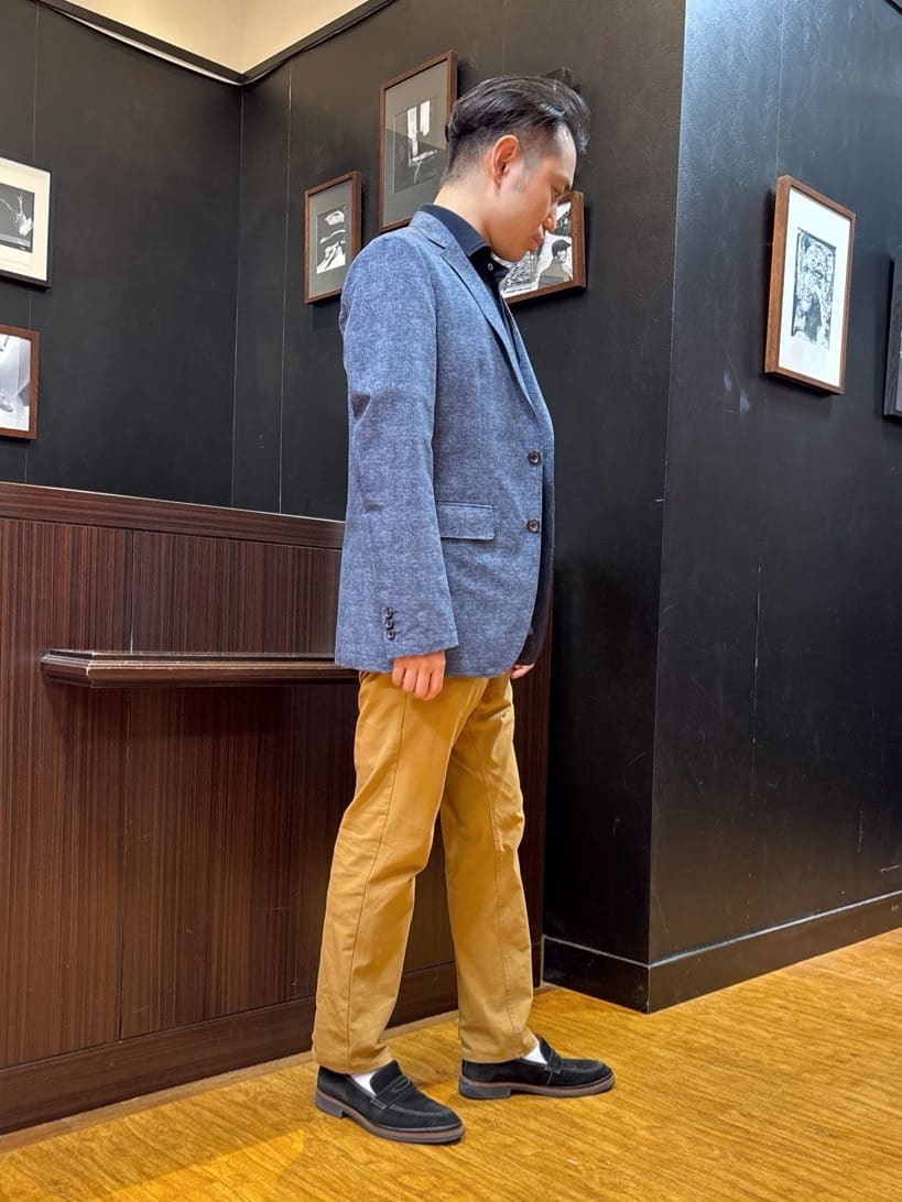KEIさんの「TAKEO KIKUCHI｜【抗菌防臭】COOL DOTS（R）ドビープリント ジャケット」を使ったコーディネート