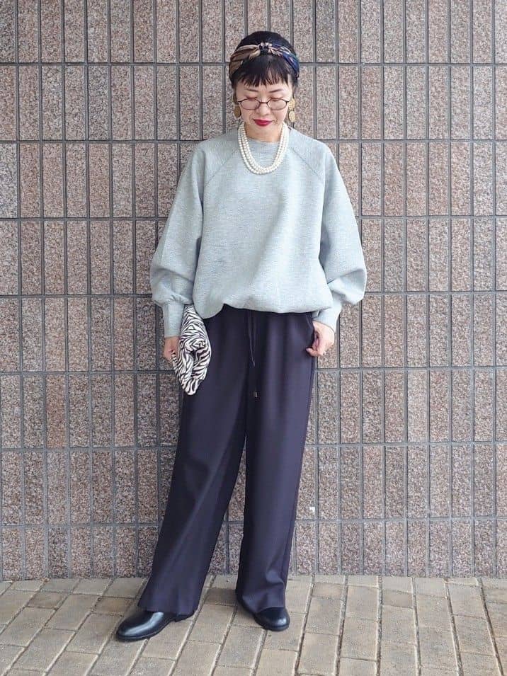 MUTSUKOさんの「UNTITLED｜【upper hights】THE BROOKE 3D プルオーバーカットソー」を使ったコーディネート