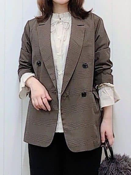 itoさんの「Dessin｜【洗える】ダブルブレストジャケット」を使ったコーディネート