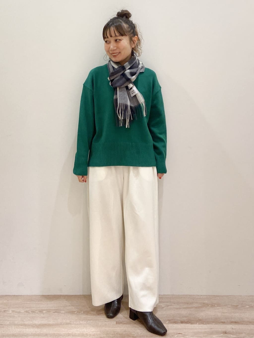 risayanさんの「OPAQUE.CLIP｜イージーワイドパンツ【洗濯機OK】」を使ったコーディネート