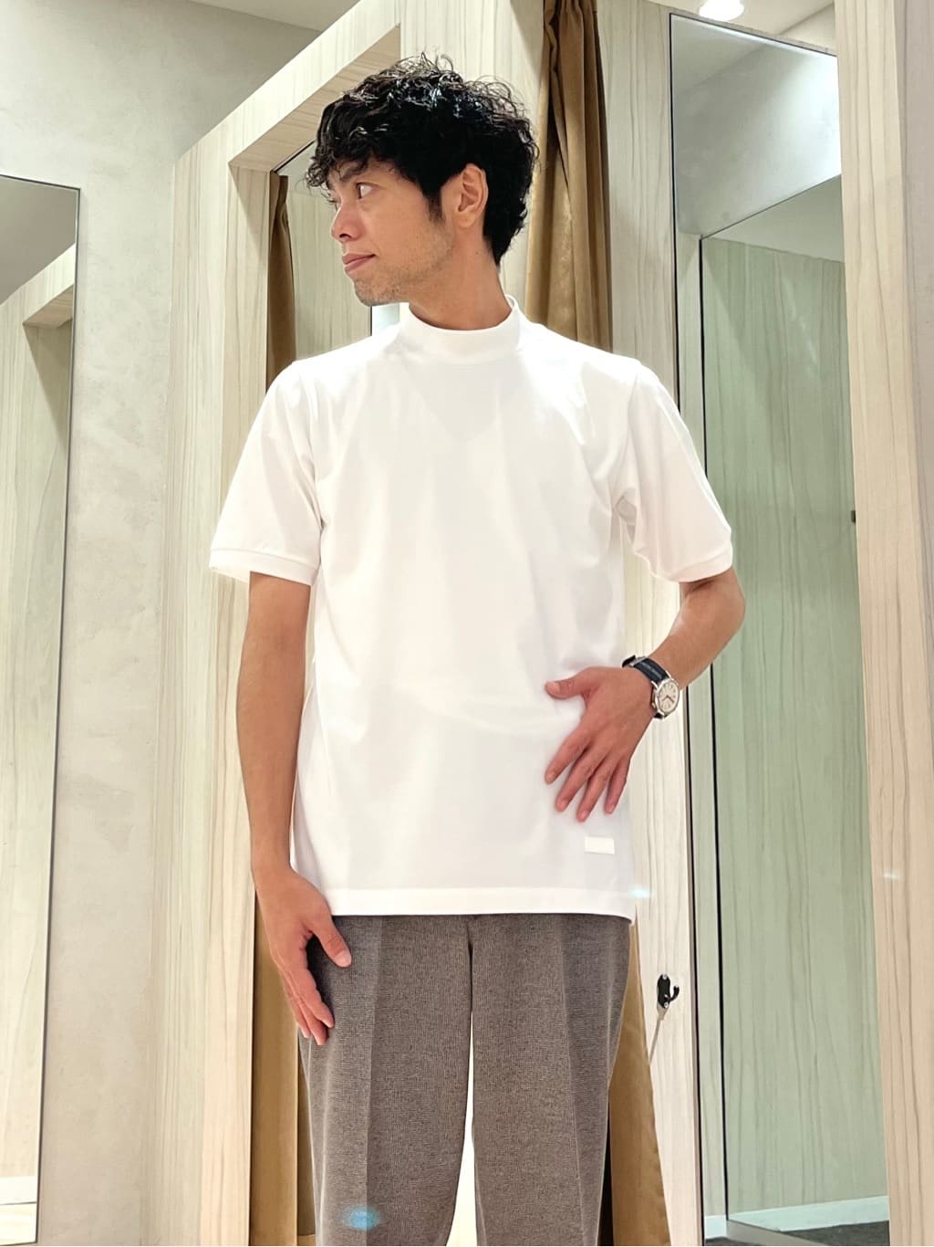 URAさんの「TAKEO KIKUCHI｜ピンジャージ 千鳥 ジャケット」を使ったコーディネート