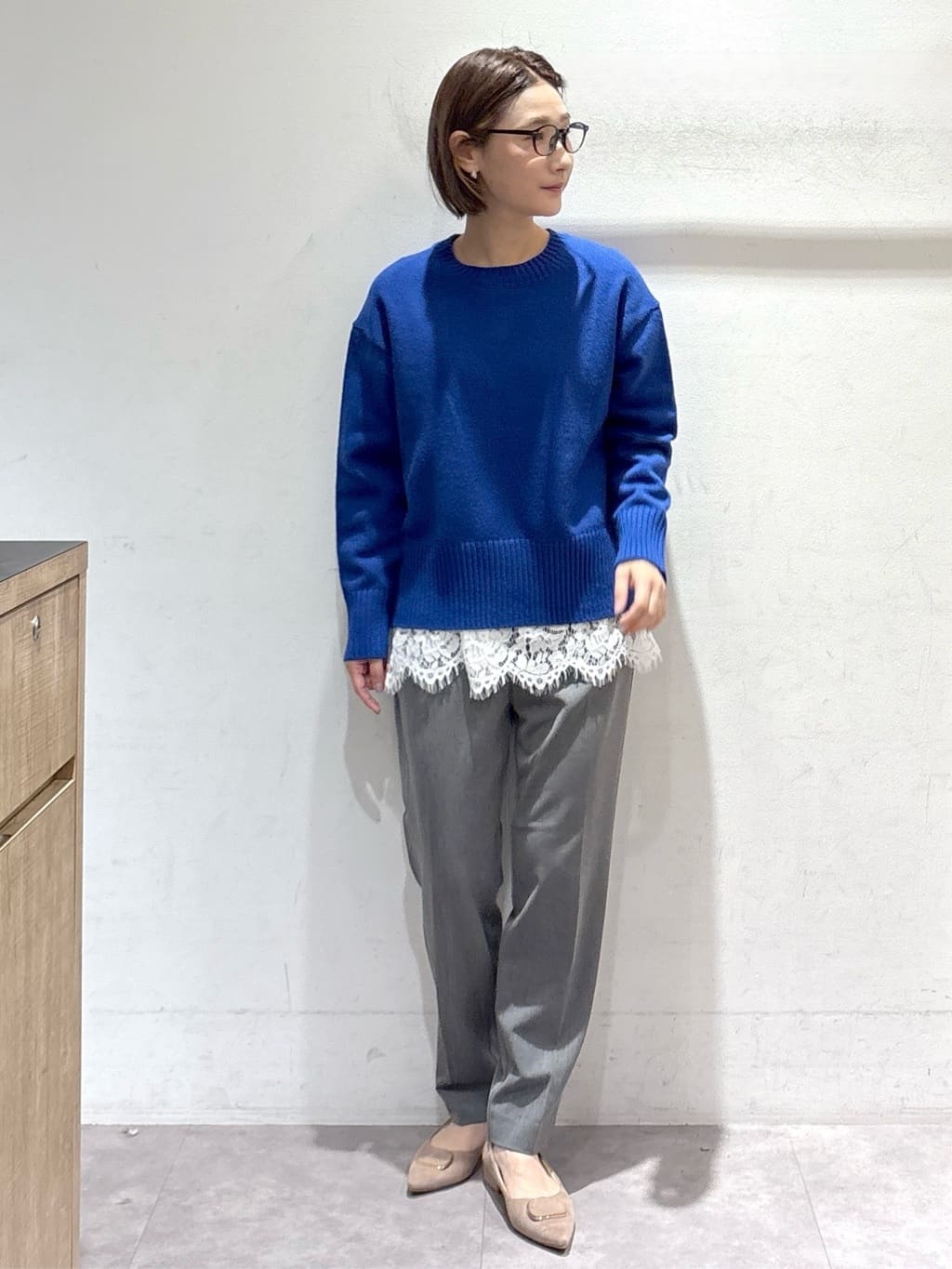 たけねぇさんの「OPAQUE.CLIP｜ウォームタッチ イージーテーパードパンツ【洗濯機洗OK／ストレッチ】」を使ったコーディネート