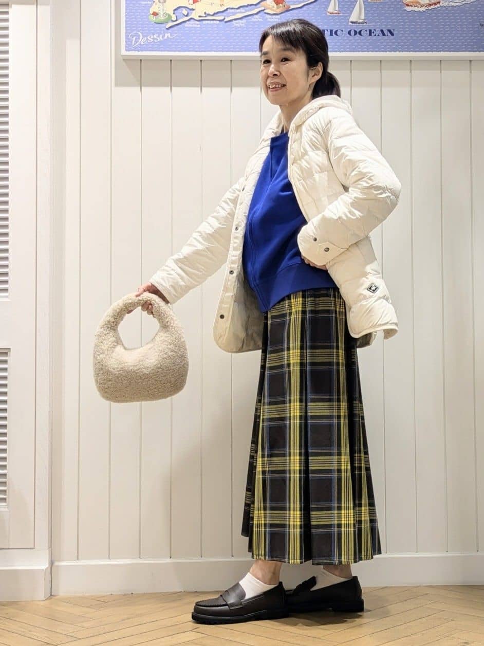 keikoさんの「Dessin｜【撥水・2WAY】ミュラーダウンコートミドル丈」を使ったコーディネート