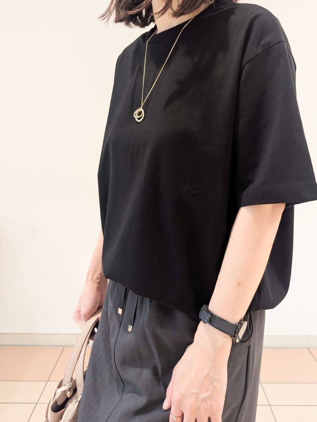 Miさんの「OPAQUE.CLIP｜裾ドロストTシャツ【洗濯機洗い可】」を使ったコーディネート