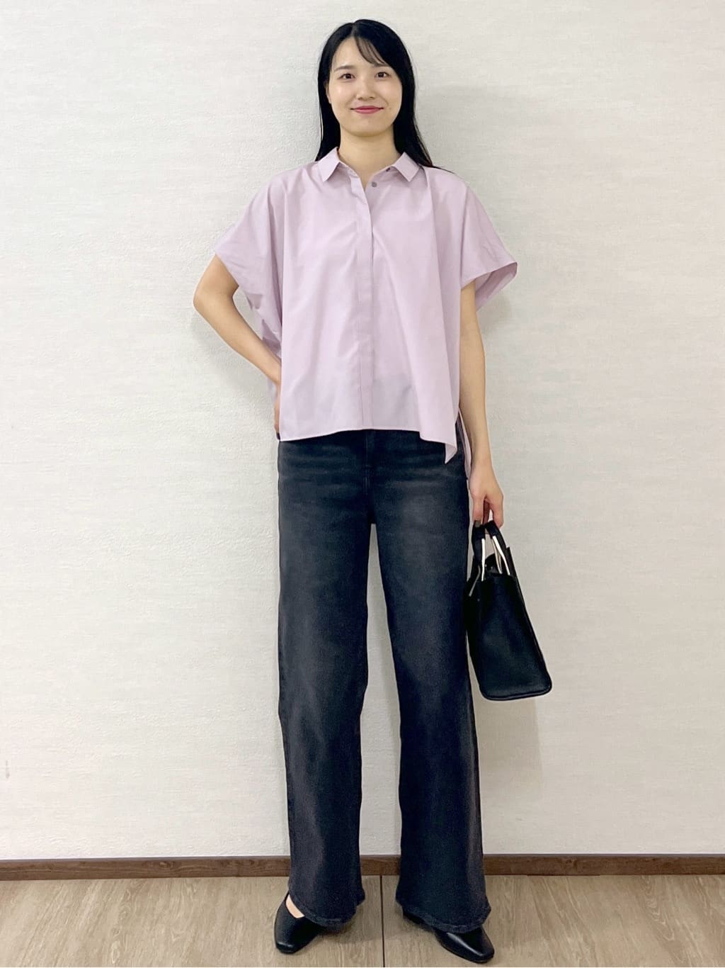 sachikoさんの「OPAQUE.CLIP｜《andGIRL掲載》リラクシーシャツ【洗濯機洗い可】」を使ったコーディネート