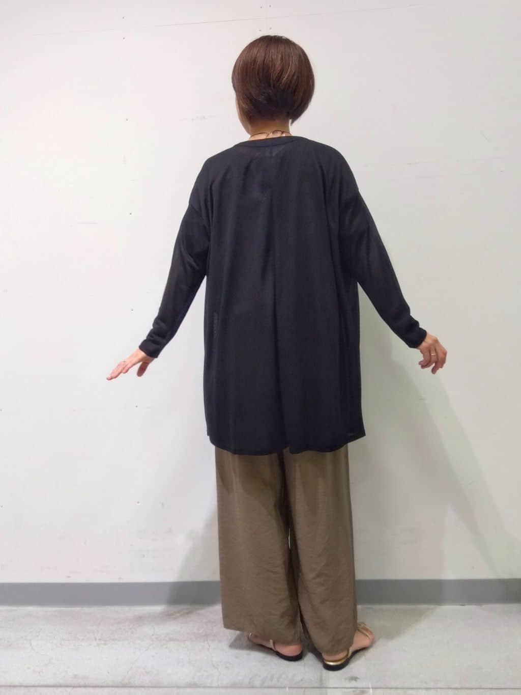 Kさんの「INDIVI｜◆【洗える／5分袖／UVケア／SETUP可能】モモンガスリーブブラウス」を使ったコーディネート