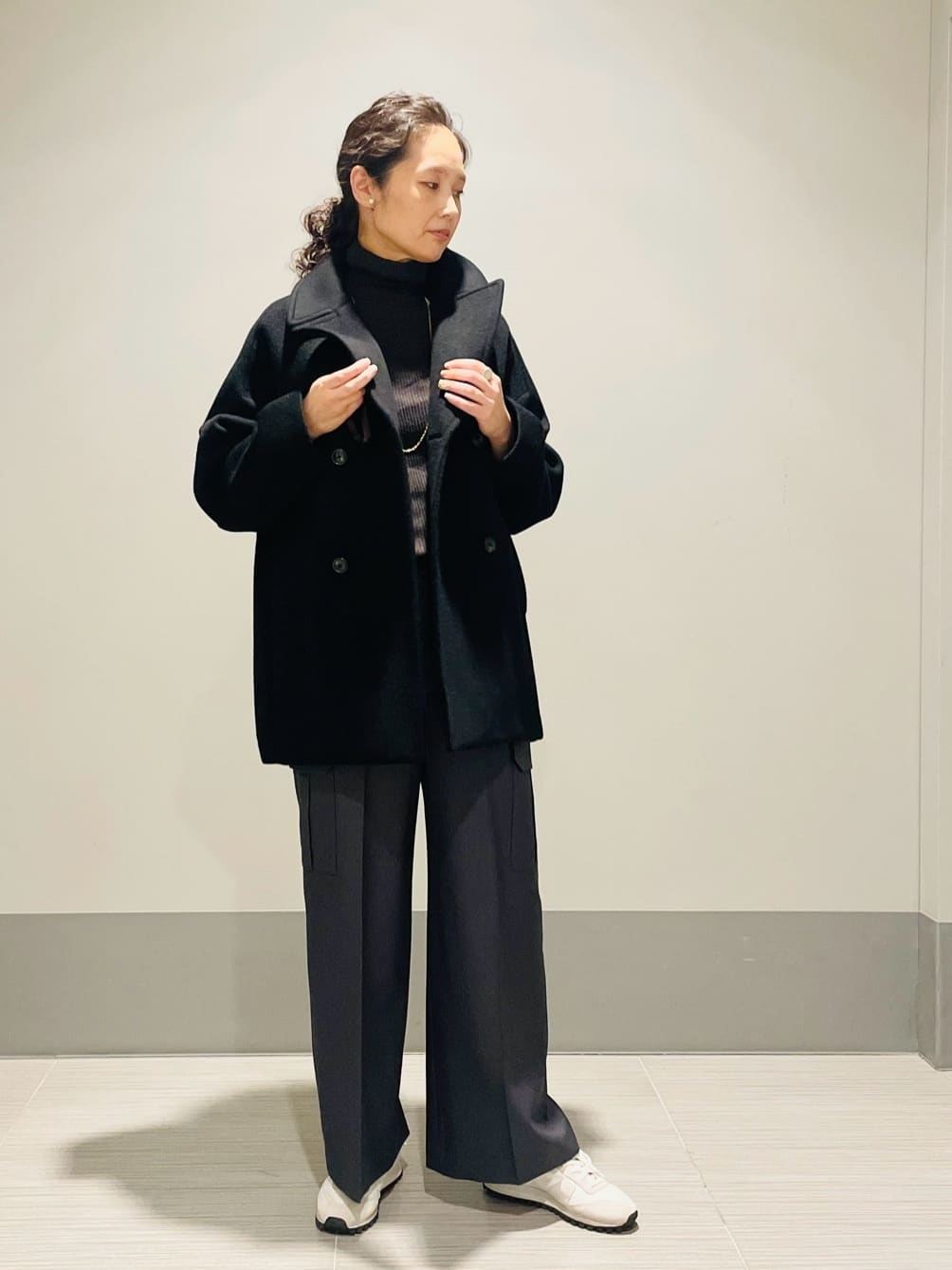 Annさんの「DRESSTERIOR｜シルクブレンドメリノウールリブプルオーバー」を使ったコーディネート