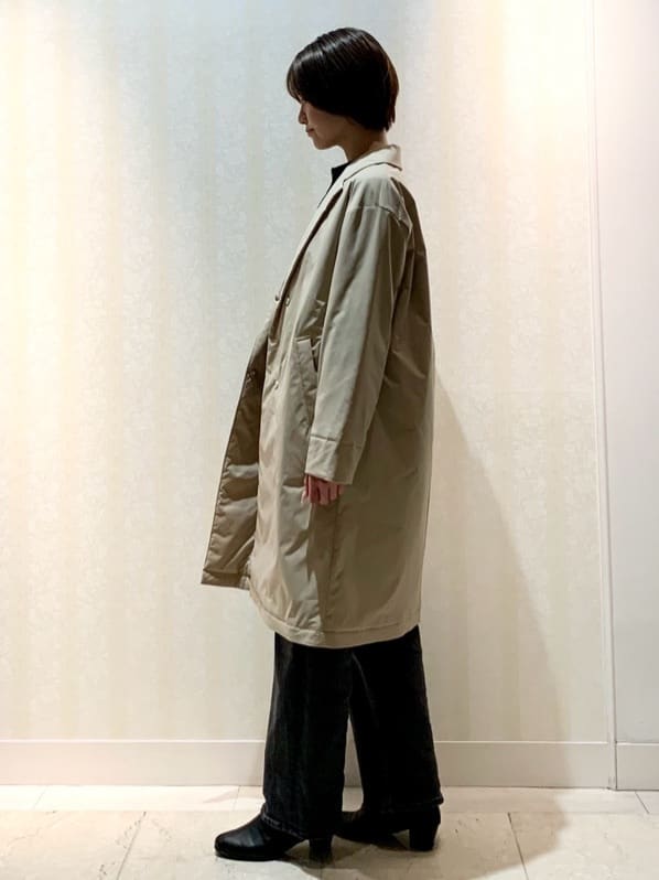 hikaruさんの「INDIVI｜【超軽量／蓄熱】ライトパフチェスターコート」を使ったコーディネート