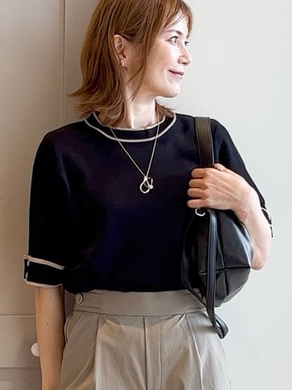 yamakoさんの「grove｜【冷感】サマーハイパーストレッチテーパードパンツ」を使ったコーディネート