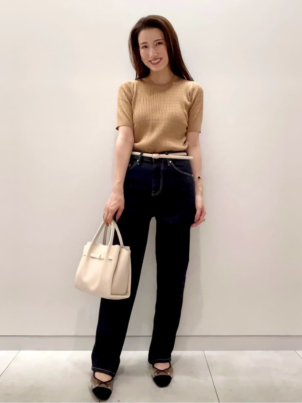 maiさんの「OPAQUE.CLIP｜ストレッチストレートデニム【洗濯機洗い可】」を使ったコーディネート