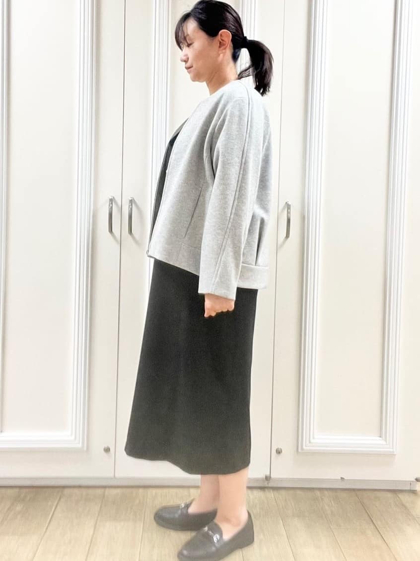 KAOさんの「Reflect｜【ゆったりシルエット】ジャージメルトンコクーンジャケット」を使ったコーディネート