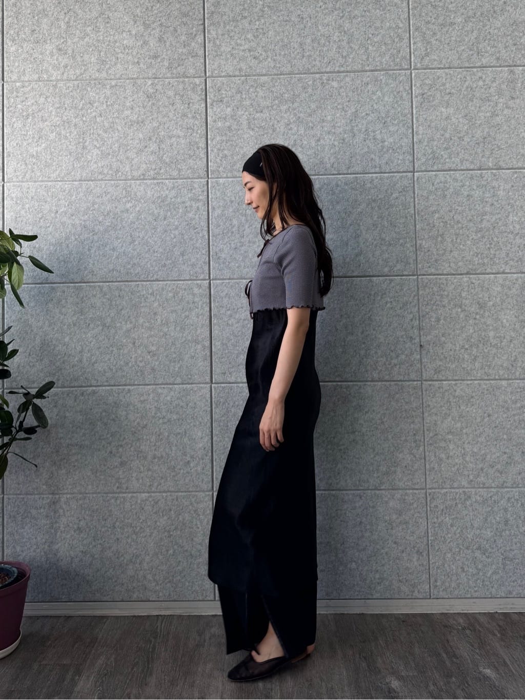 uchi__yamaさんの「CODE A｜heyep｜Silk Hair Band」を使ったコーディネート