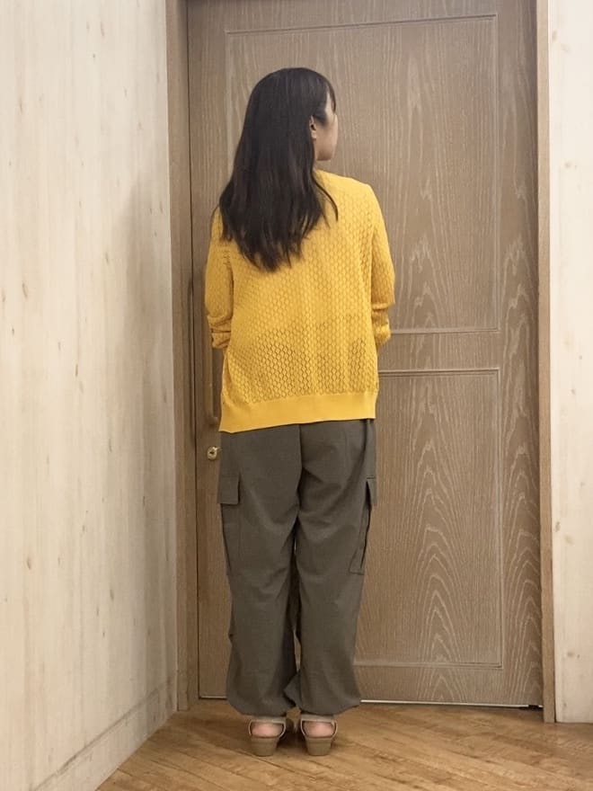 makuchanさんの「SHOO･LA･RUE｜【S-LL】透かし編みが大人上品 マルチボタンニットカーディガン」を使ったコーディネート