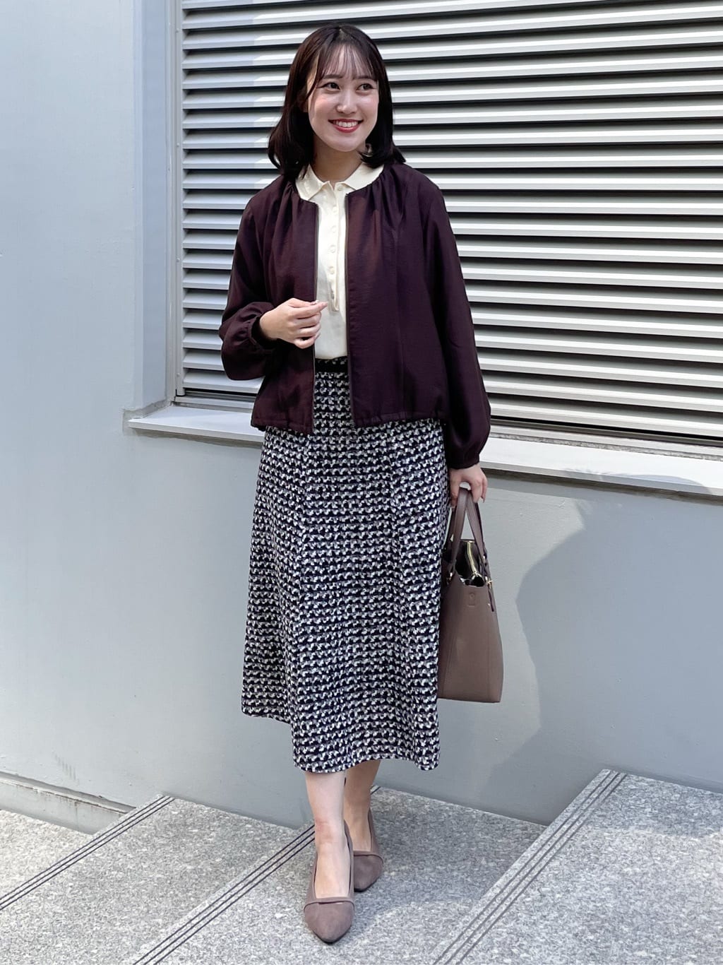 yukariさんの「Reflect｜【ライトアウター／ゆったり羽織れる／気軽な羽織りに◎】ライトブルゾン」を使ったコーディネート
