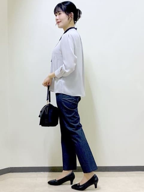  beni_gingerさんの「Reflect｜【高身長さんに嬉しい長め丈追加！／私のパンツ／すっきり見え◎】テーパードパンツ」を使ったコーディネート