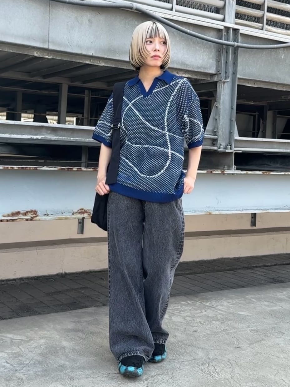 川本葵さんの「tk.TAKEO KIKUCHI｜」を使ったコーディネート
