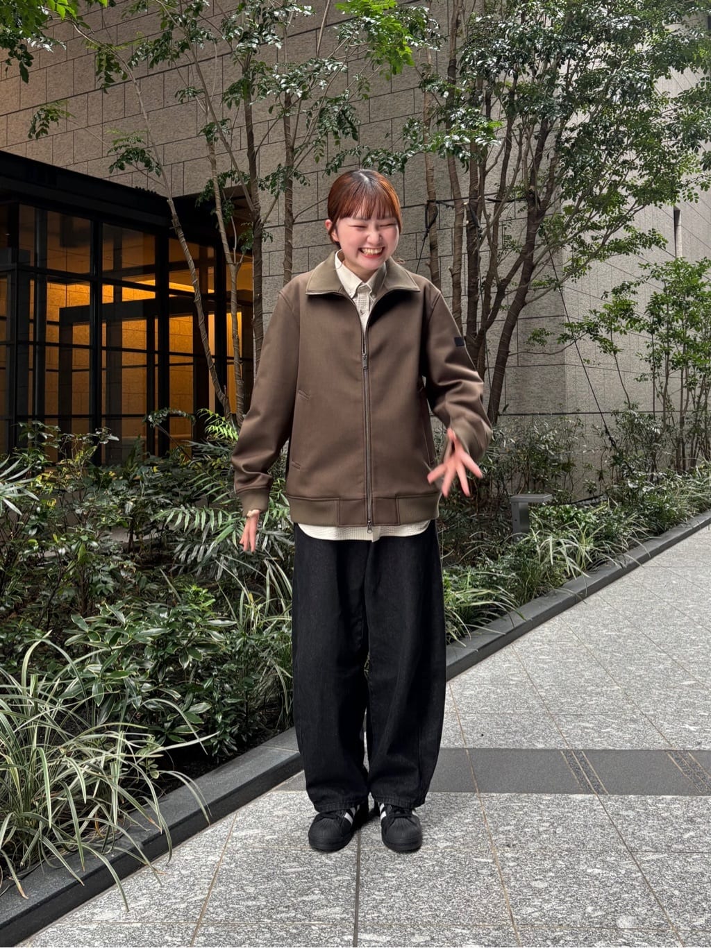 ウララさんの「TAKEO KIKUCHI｜【JUST ONE LAYER】ダウンファブリック ジップアップ リブ ブルゾン」を使ったコーディネート