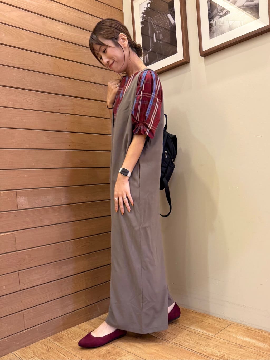 MINMINさんの「SHOO･LA･RUE｜【S-LL/5分袖】お袖タックできれいに魅せる 大人のチェックブラウス」を使ったコーディネート