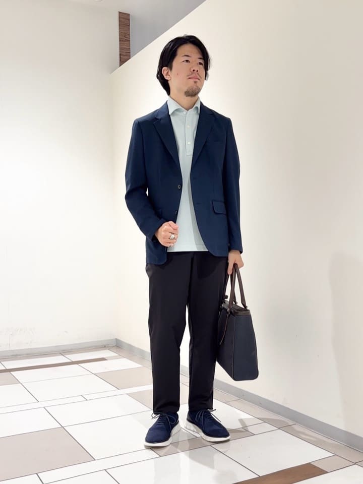 及川さんの「TAKEO KIKUCHI｜【COOL CITY WEAR】アーバンクール ジャケット /接触冷感・吸水速乾」を使ったコーディネート
