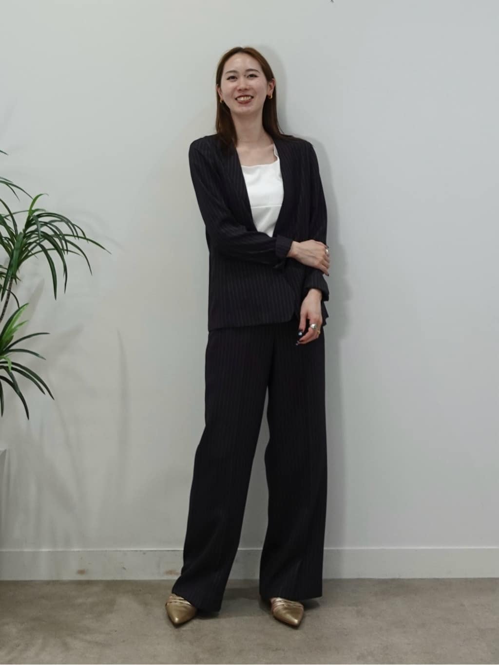 mitsukiさんの「INDIVI｜【日本製】ビスチェインナータンクトップ」を使ったコーディネート