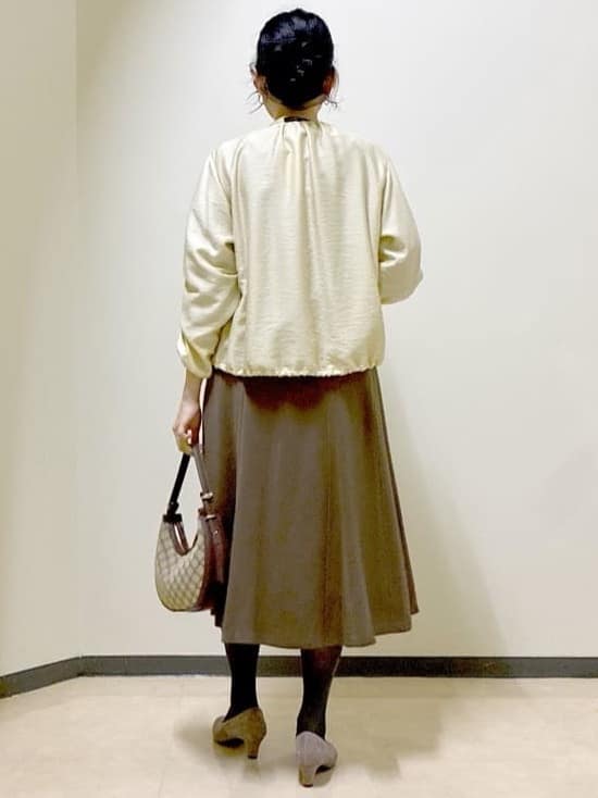  beni_gingerさんの「Reflect｜【選べる8色／スカートにもパンツにも◎】ウール混ボートネックニット」を使ったコーディネート