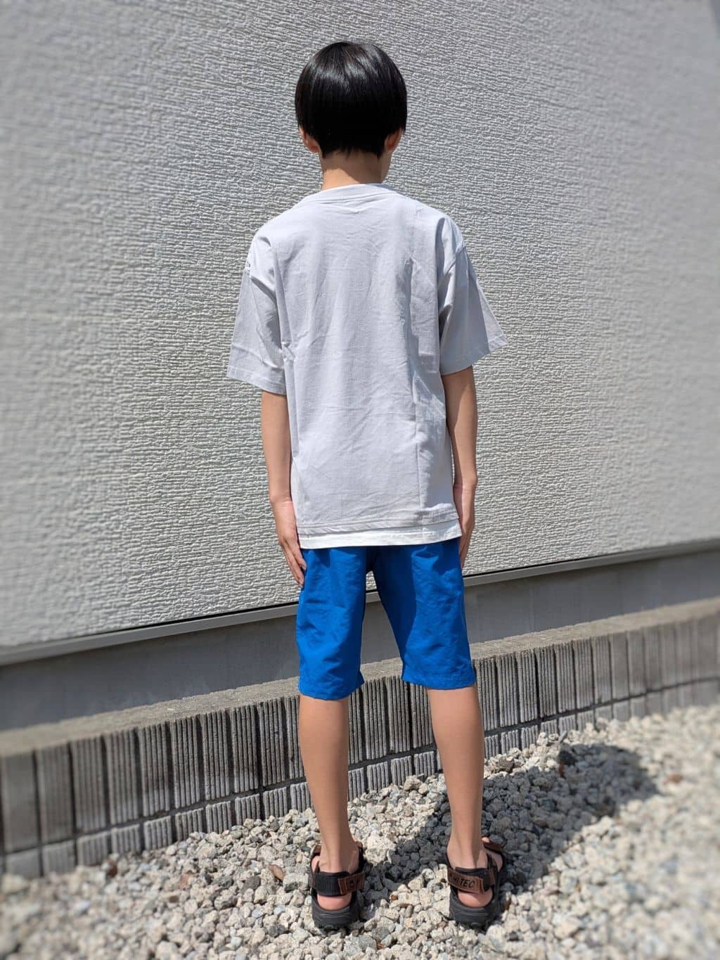 4410さんの「THE SHOP TK｜【110－160】レイヤード風半袖Tシャツ/洗濯機OK」を使ったコーディネート
