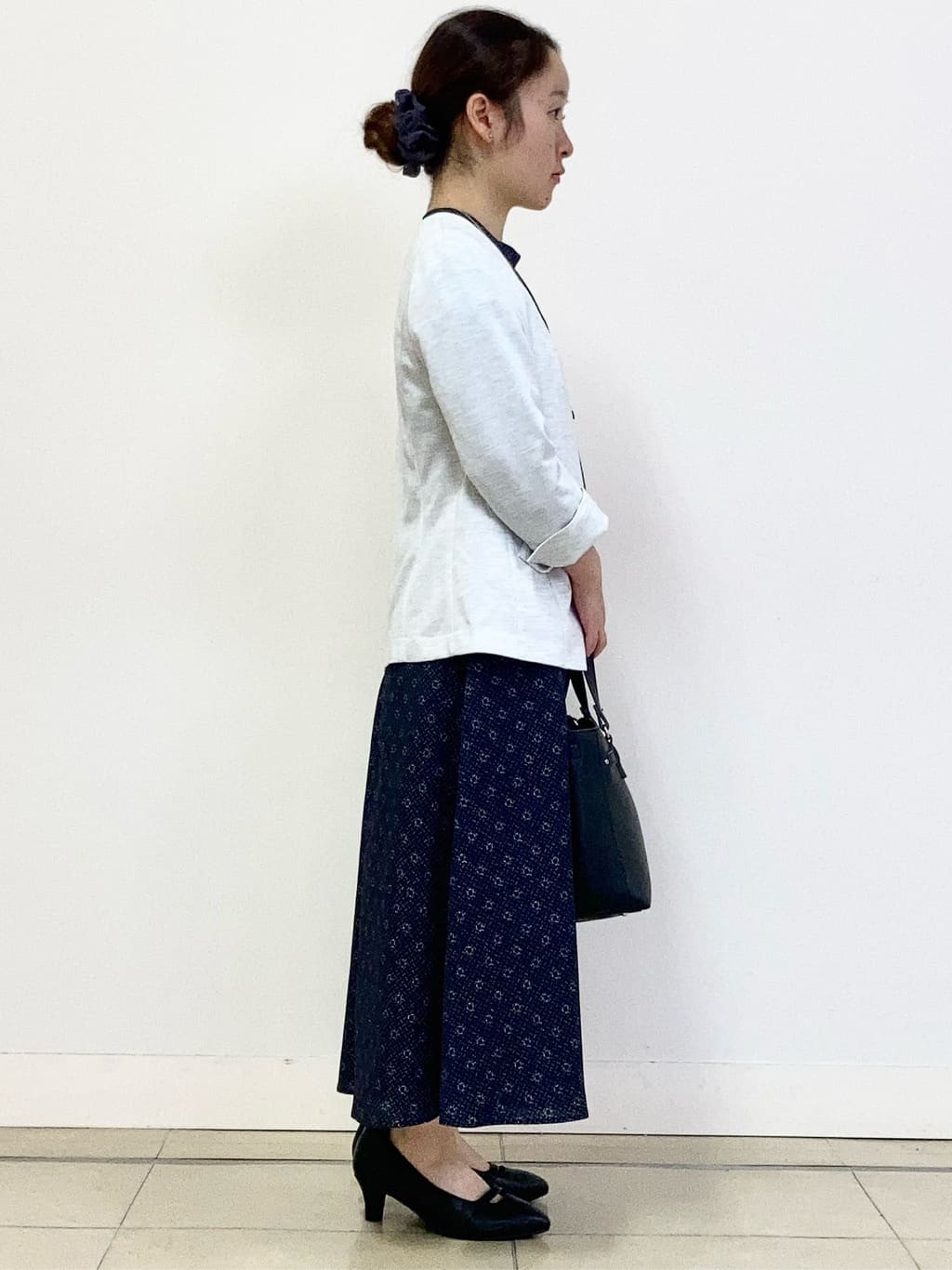 tomominさんの「Reflect｜【きちんと見え／通勤／セレモニーにおすすめ◎】ドット&times;ダイヤ柄ワンピース」を使ったコーディネート