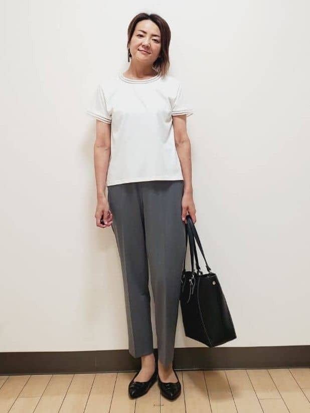 yuuさんの「Reflect｜【私のパンツ／手洗い可】ベーシックテーパードパンツ」を使ったコーディネート