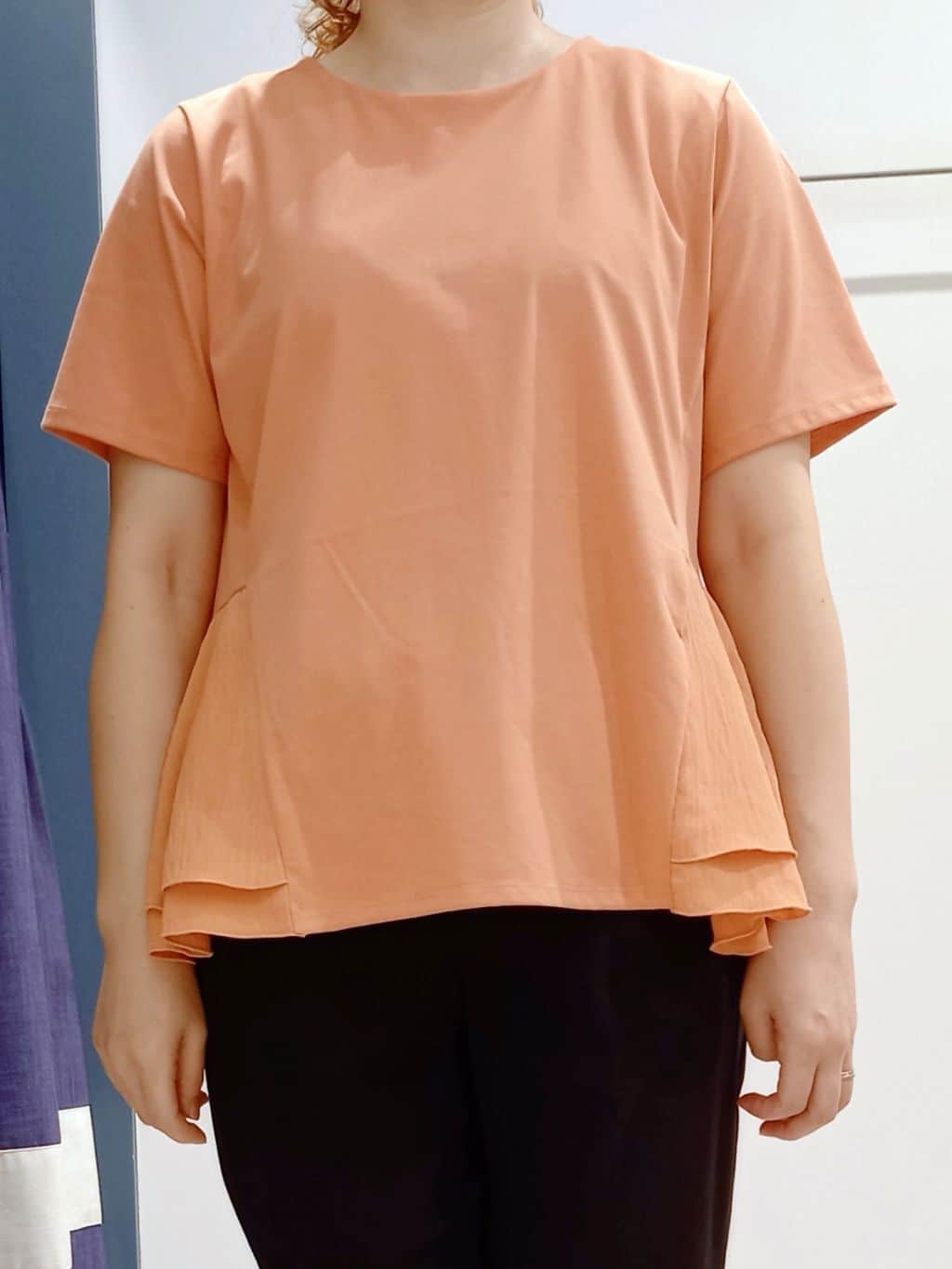 miiさんの「grove｜キレイも動きやすさも　美脚見えハイパーストレッチパンツ」を使ったコーディネート