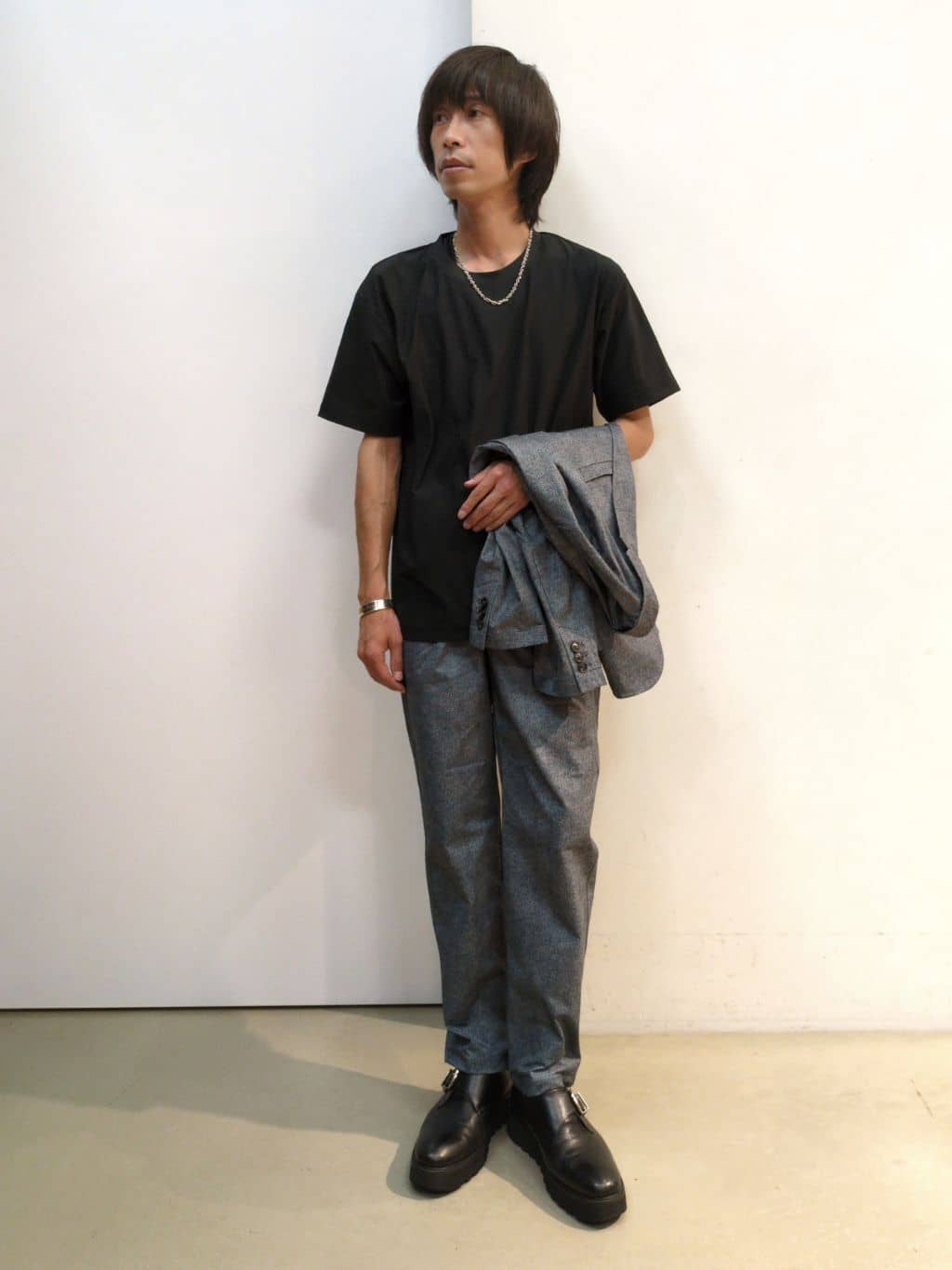 takeさんの「THE SHOP TK｜スマートムーブメッシュバーズアイジャケット【軽量/洗濯機OK/セットアップ可】」を使ったコーディネート