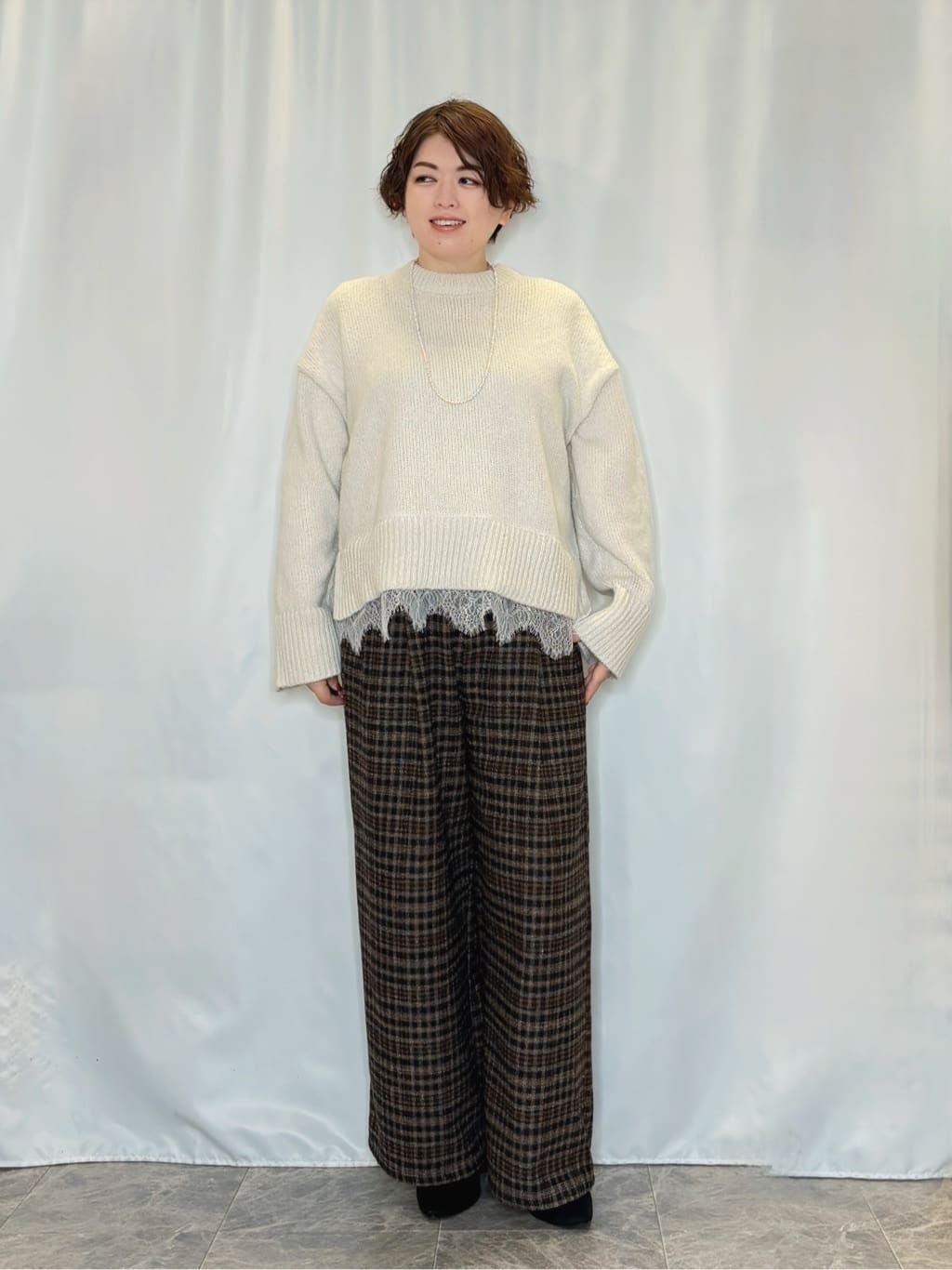 たみさんの「SHOO･LA･RUE｜【洗濯機可】即サマになる ノーカラー ボアブルゾン」を使ったコーディネート