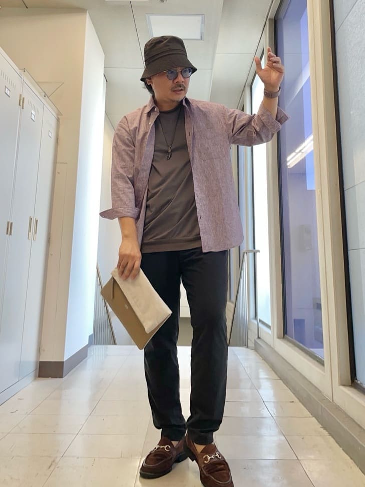 MAKOTO AIさんの「TAKEO KIKUCHI｜【COOL CITY WEAR】テーラードTシャツ /接触冷感」を使ったコーディネート