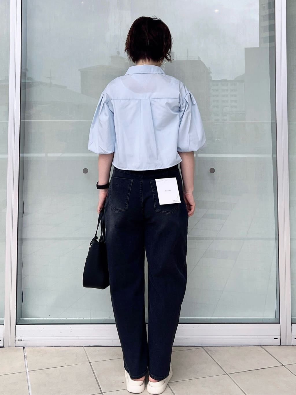yo-koさんの「OPAQUE.CLIP｜バルーンスリーブシャツ【洗濯機洗い可】」を使ったコーディネート