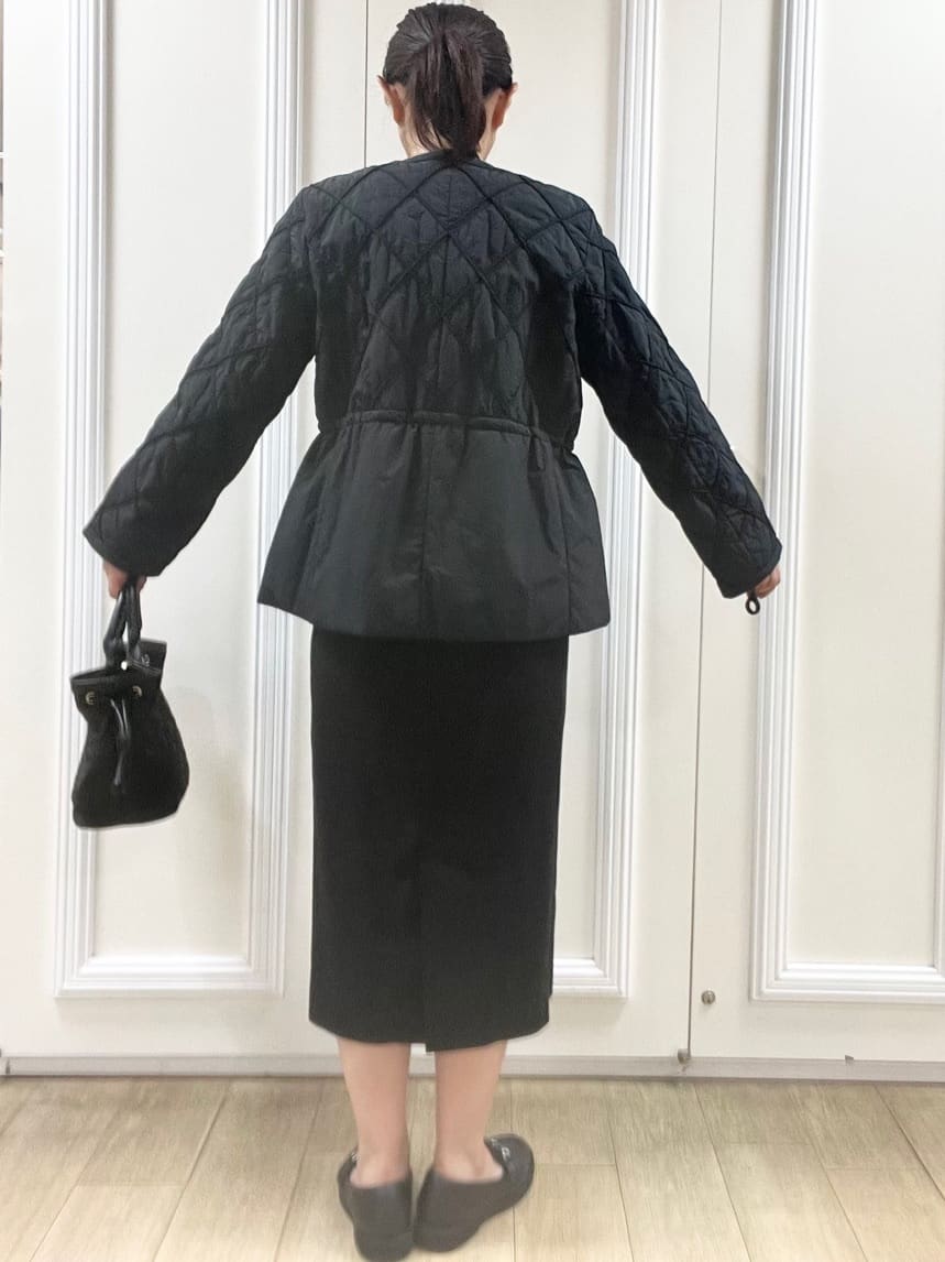 KAOさんの「Reflect｜【気軽な羽織に◎】中綿キルティングショートコート」を使ったコーディネート