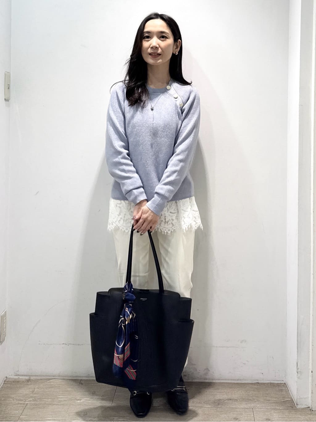 yuicciさんの「OPAQUE.CLIP｜裏起毛ハイストレッチイージーテーパードパンツ【洗濯機OK】」を使ったコーディネート