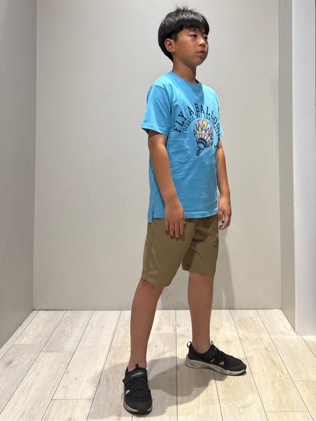 kuboさんの「THE SHOP TK｜【110－160/6色展開】コットン半袖Tシャツ/洗濯機OK」を使ったコーディネート