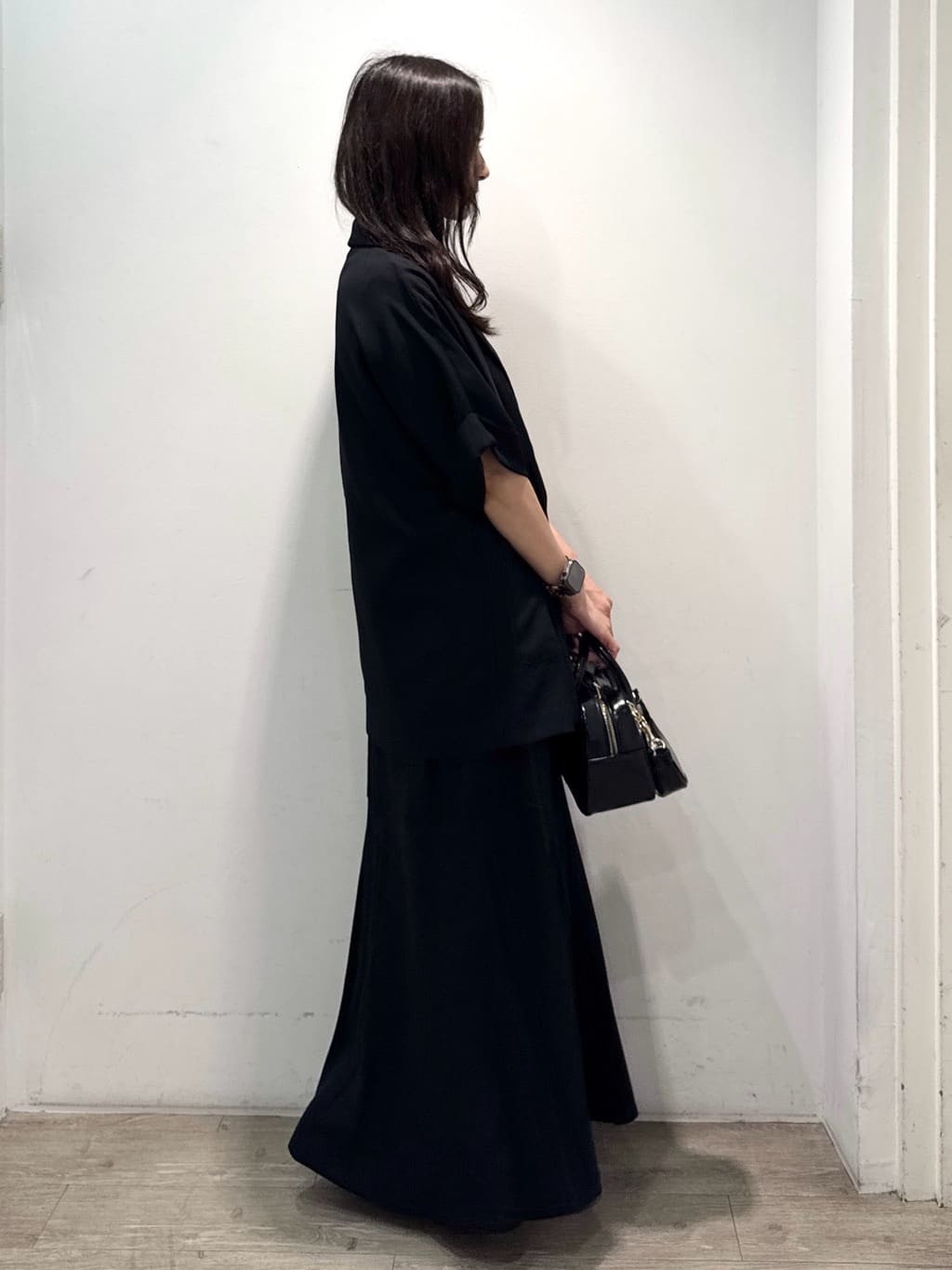yuicciさんの「OPAQUE.CLIP｜レーヨン麻キーネックワンピース【洗える】」を使ったコーディネート