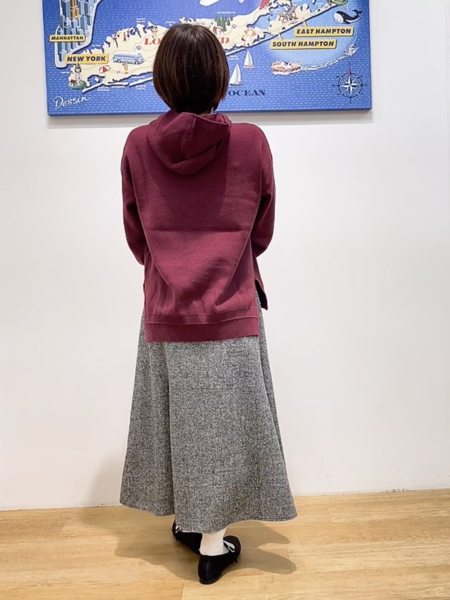 Hamaさんの「Dessin｜【洗える／体型カバー】ちょうどいいニットパーカ」を使ったコーディネート