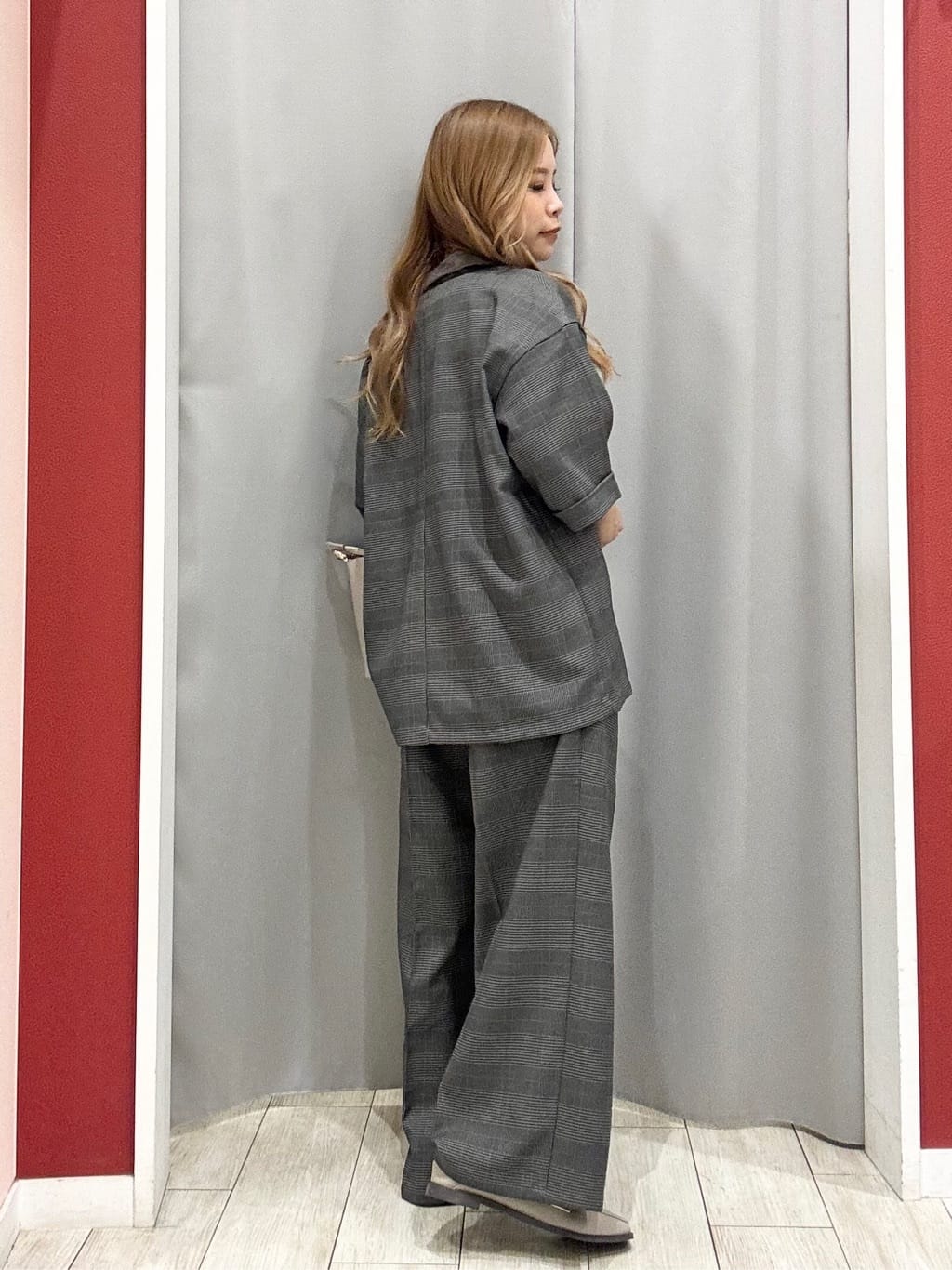shioさんの「SHOO･LA･RUE｜【セットアップ可/洗濯後しわになりにくい】5分袖テーラードジャケット」を使ったコーディネート