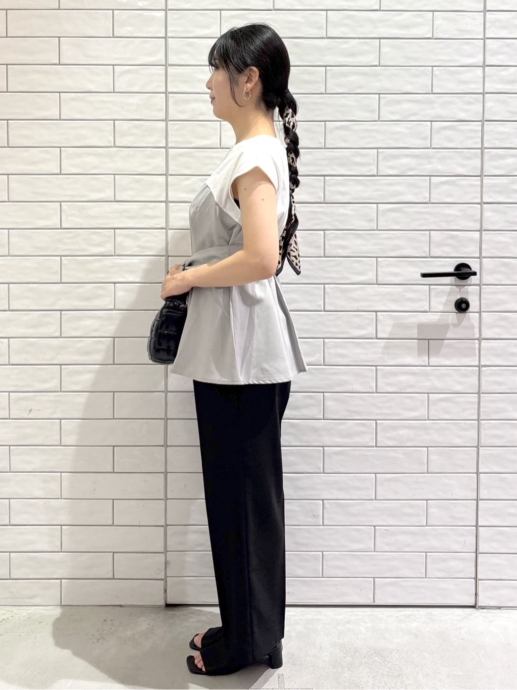ayumiさんの「OPAQUE.CLIP｜ビスチェドッキングカットソー【洗濯機洗い可】」を使ったコーディネート