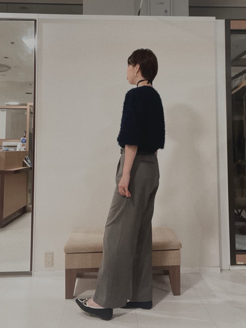 IWAMOさんの「UNTITLED｜【洗える/1枚で着映え】カットジャカードトップス」を使ったコーディネート