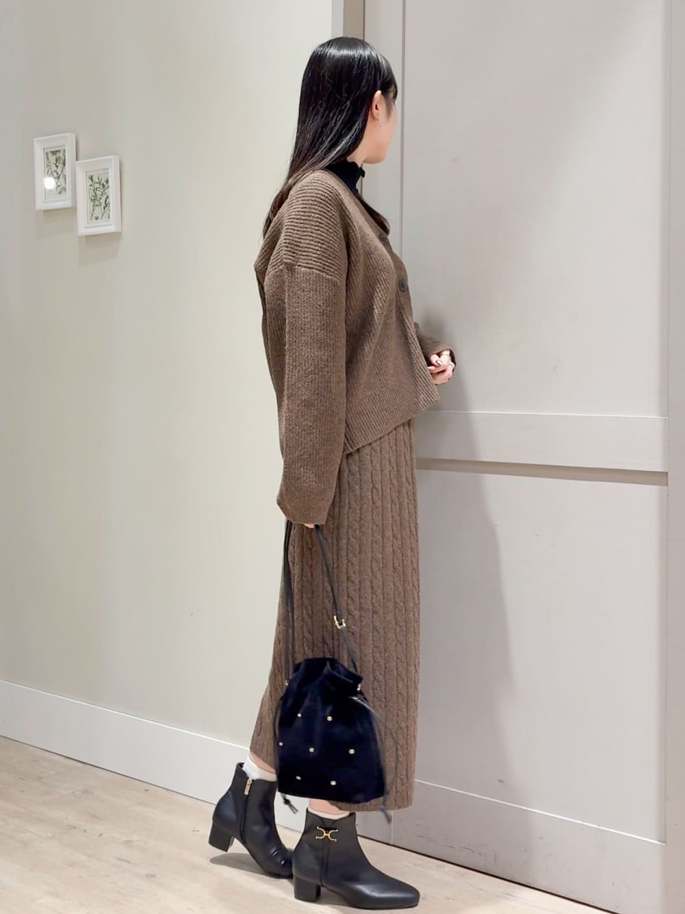 Mayuさんの「grove｜【SETITEM】オーバーサイズ畔カーディガン」を使ったコーディネート