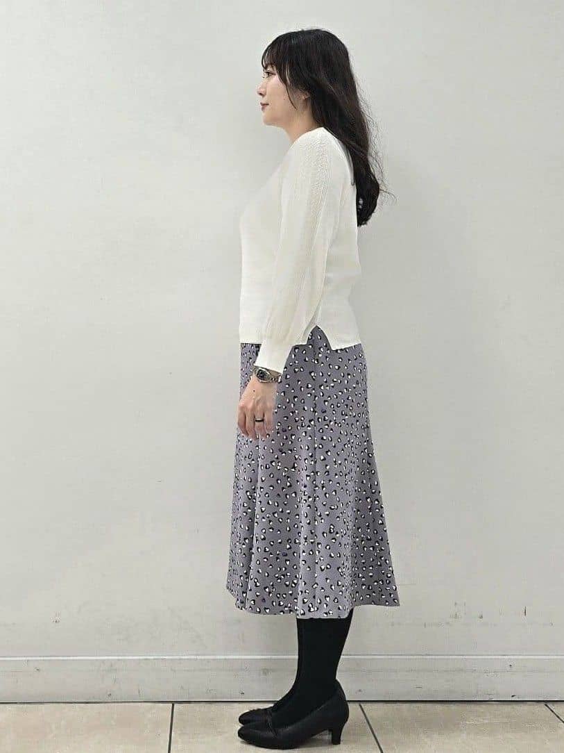 fkeさんの「Reflect｜【選べる8色／スカートにもパンツにも◎】ウール混ボートネックニット」を使ったコーディネート