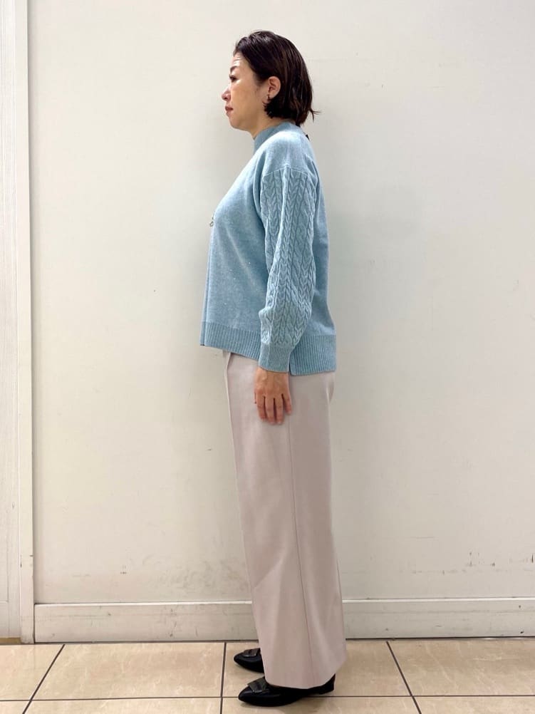 ksmさんの「Reflect｜【一枚で着映え◎／ゆったりシルエット】ラメ&times;スパンコールウール混ニット」を使ったコーディネート