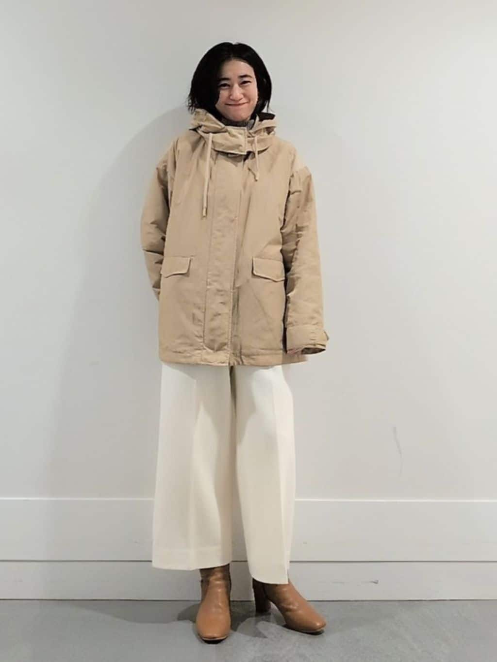 ミズタさんの「UNTITLED｜【8色展開/洗える】ウールカシミヤ ハイネックニット」を使ったコーディネート