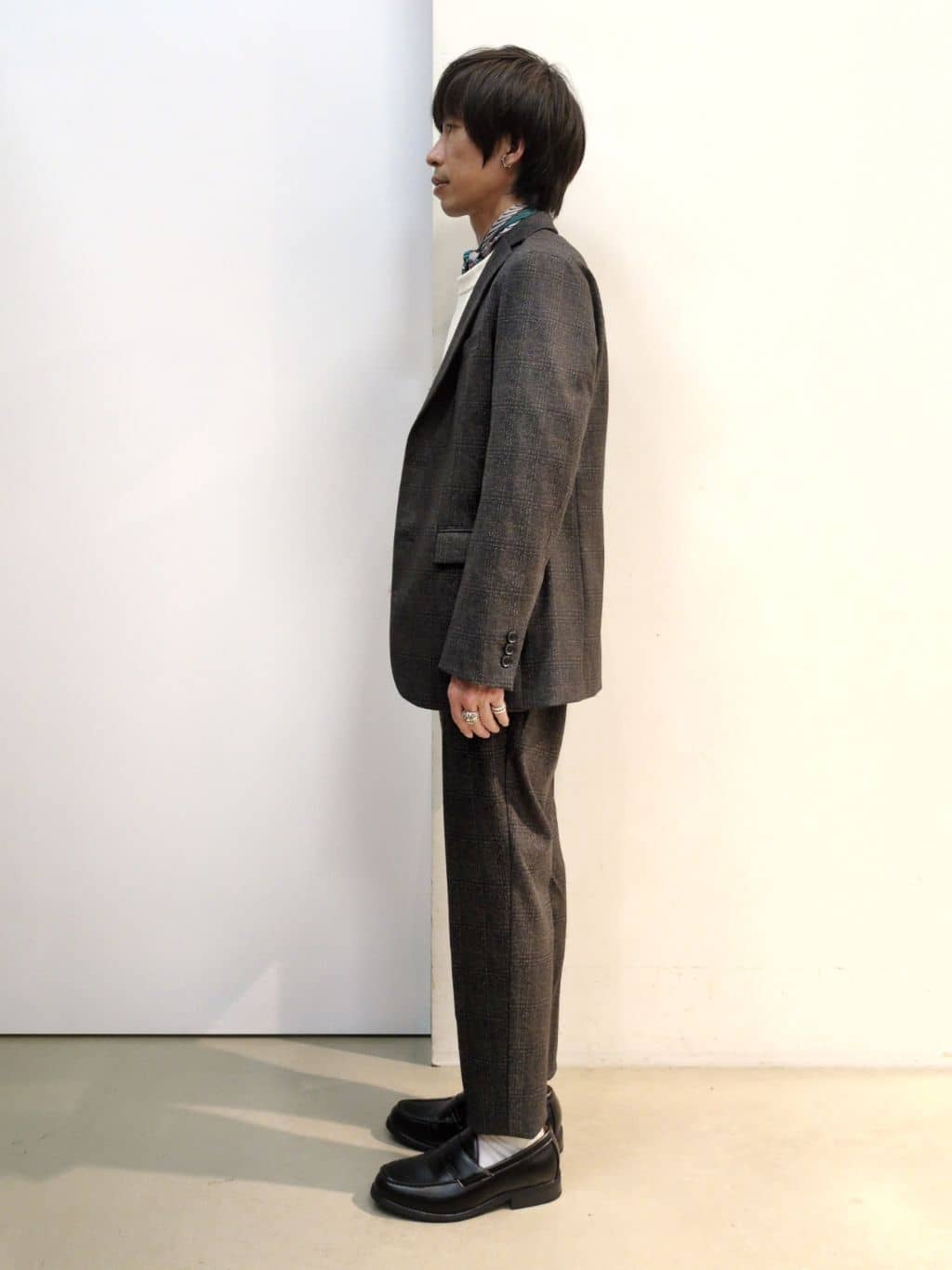 takeさんの「THE SHOP TK｜起毛TRジャージジャケット 【洗濯機OK／ストレッチ／セットアップ可】」を使ったコーディネート