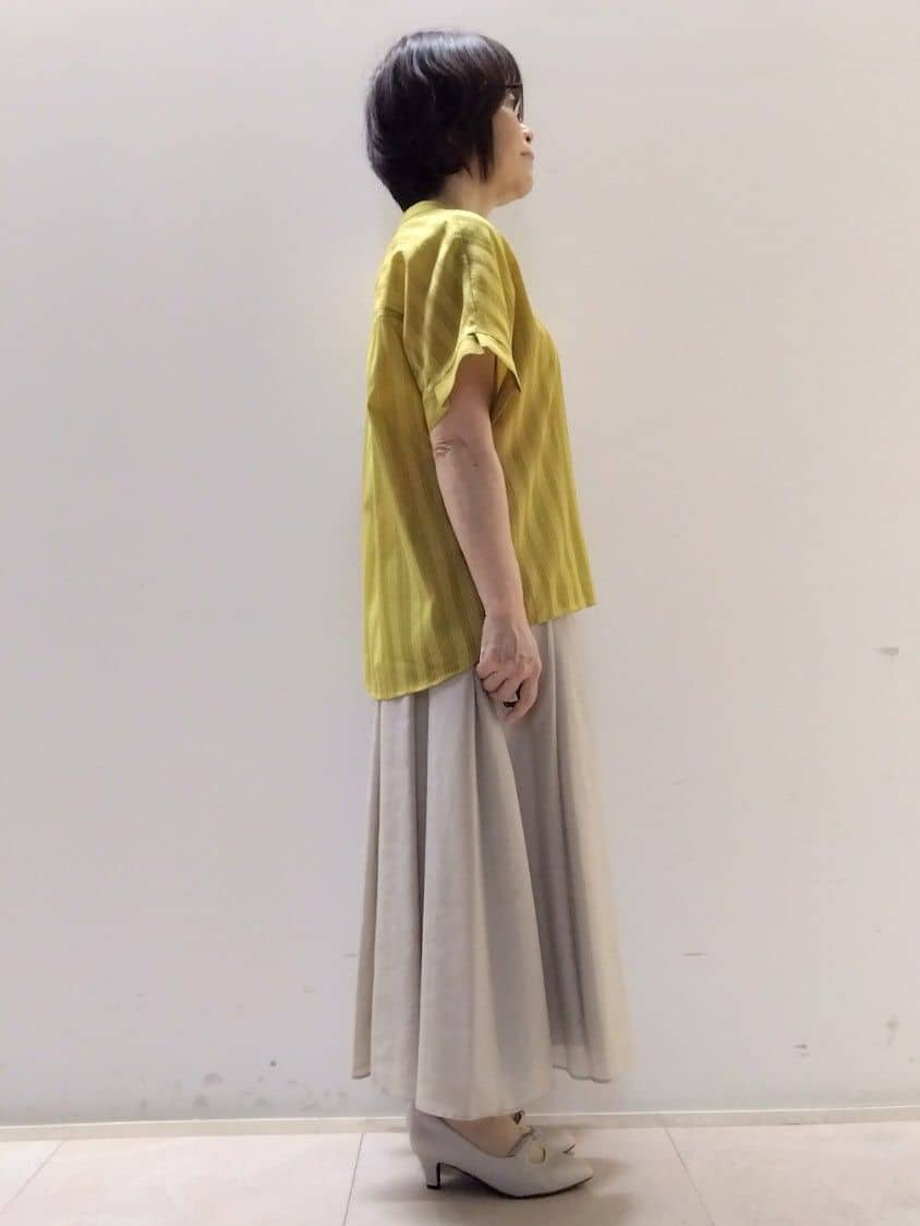 tokuさんの「Reflect｜【洗える】ドビーストライプブラウス」を使ったコーディネート