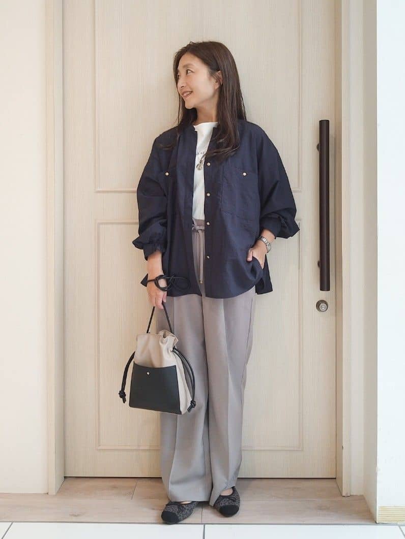 mi-saさんの「SHOO･LA･RUE｜【S-LL】美しく見せる ボートネックロンT」を使ったコーディネート