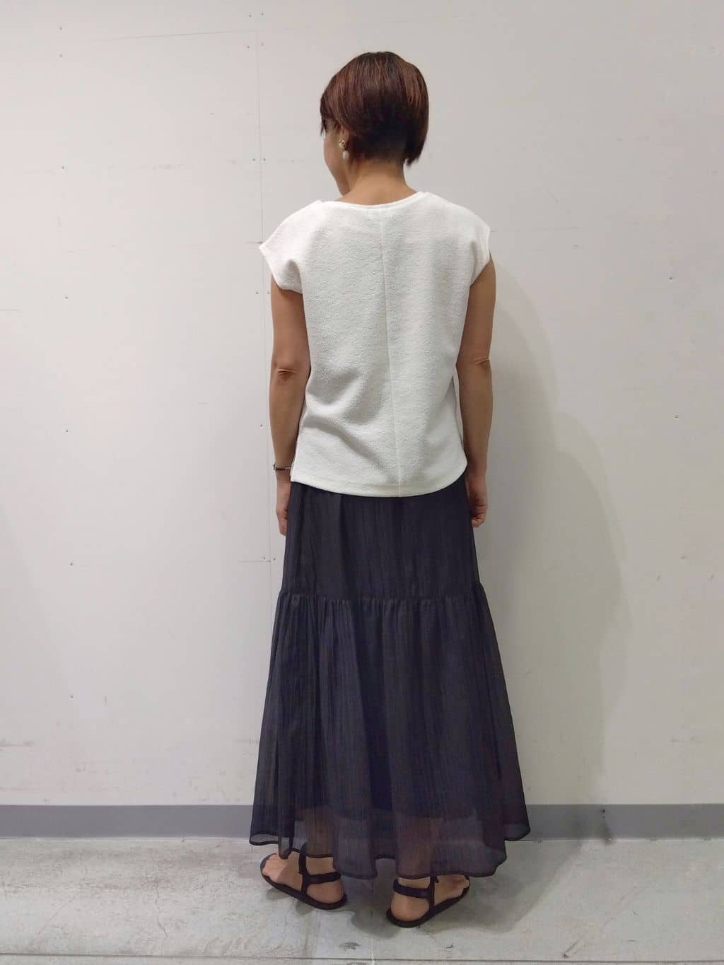 Kさんの「INDIVI｜【軽く羽織れる！】ダブルジャケット」を使ったコーディネート